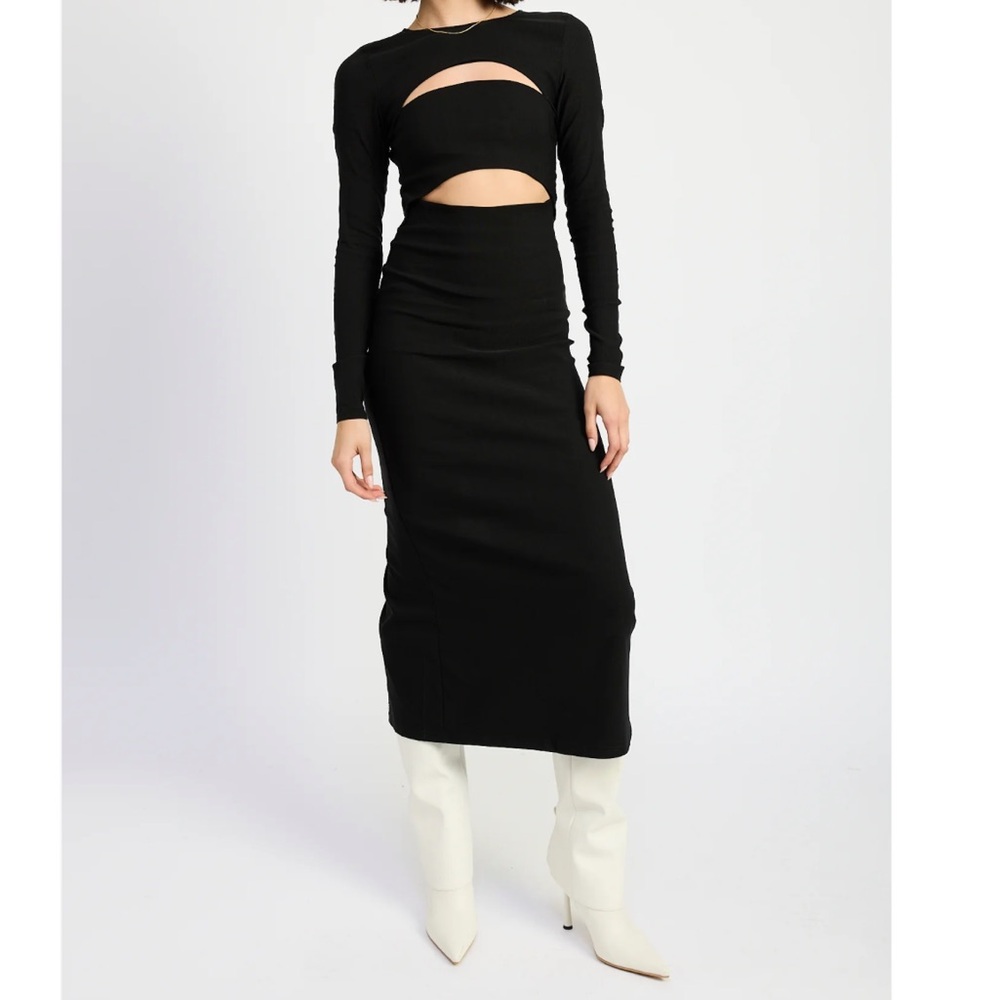 Black Cut-Out Dress
